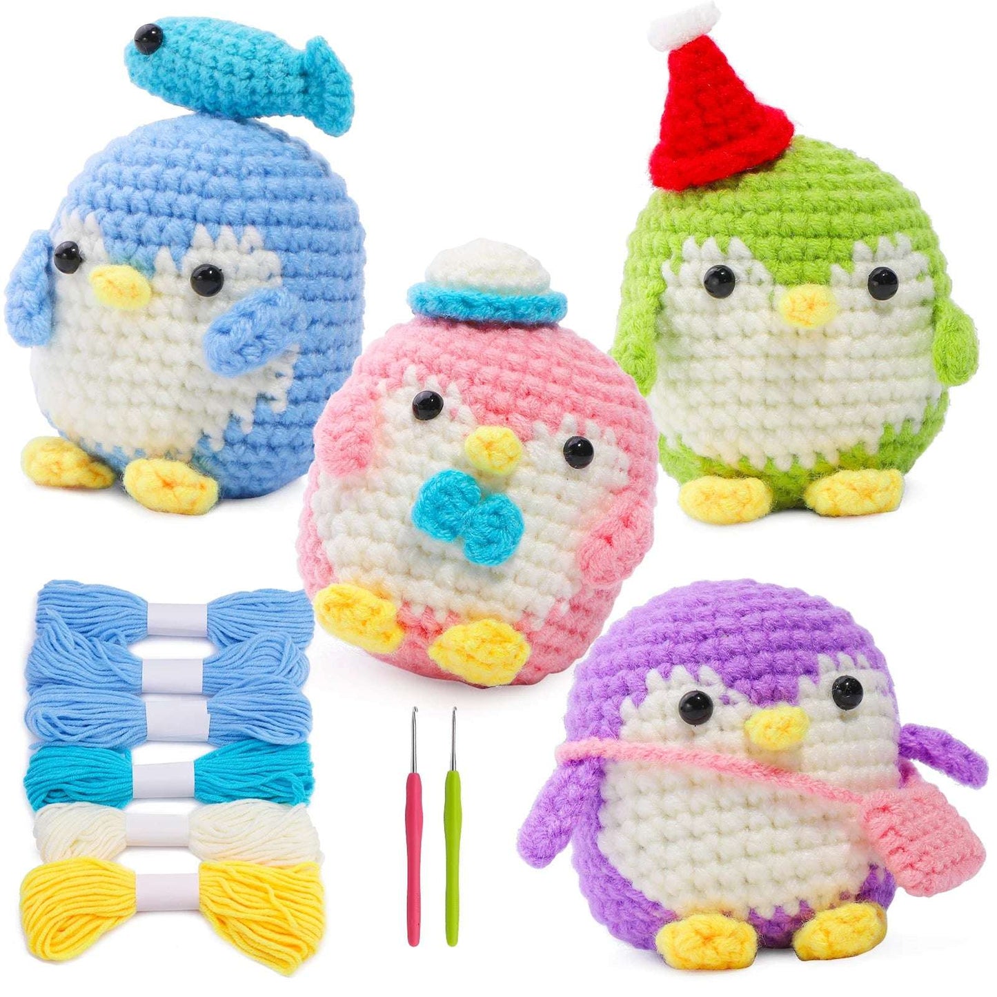 🐧 DIY Penguin Crochet Kit – All-in-One Starter Set for Beginners