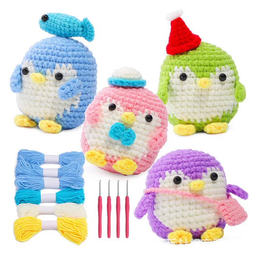 🐧 DIY Penguin Crochet Kit – All-in-One Starter Set for Beginners