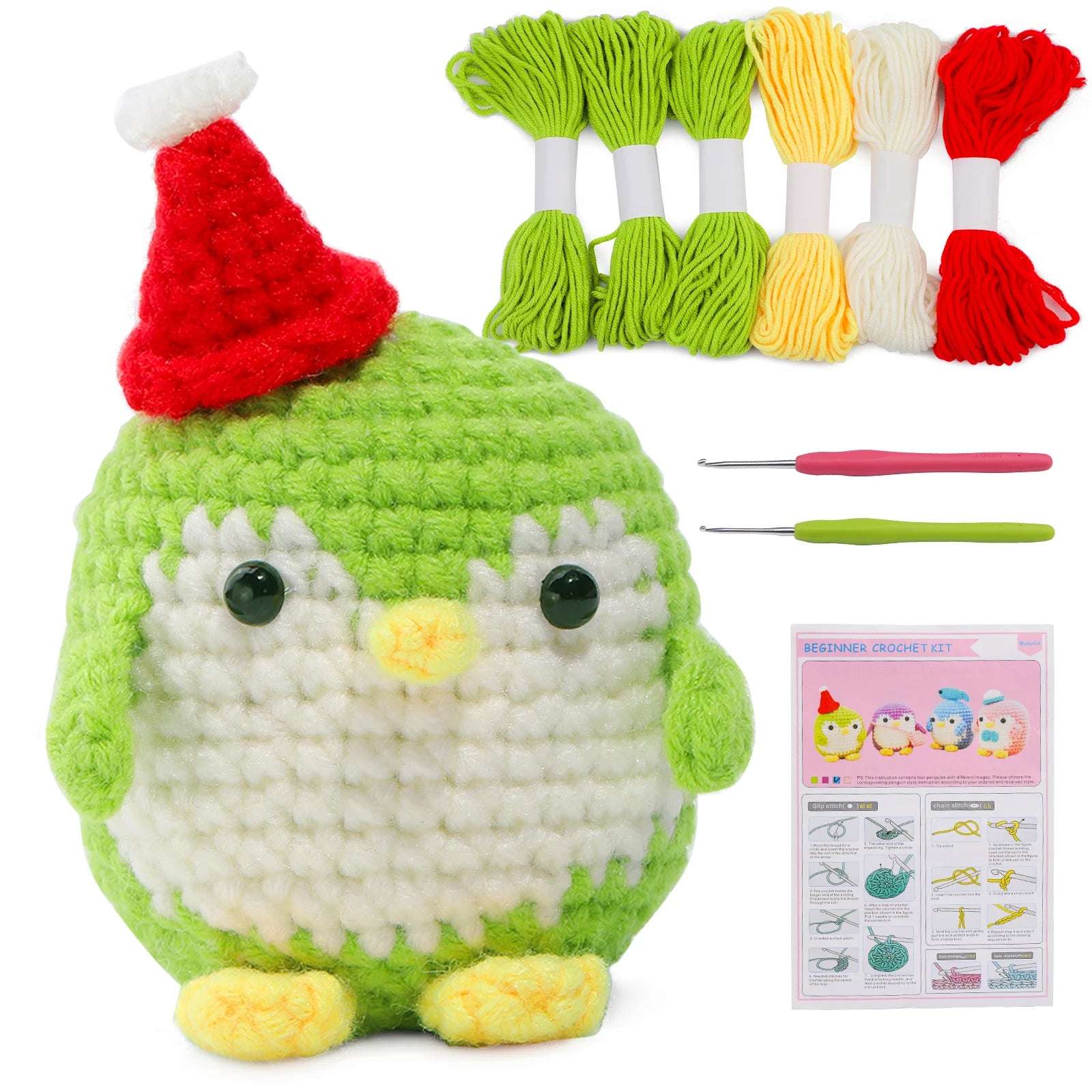 🐧 DIY Penguin Crochet Kit – All-in-One Starter Set for Beginners