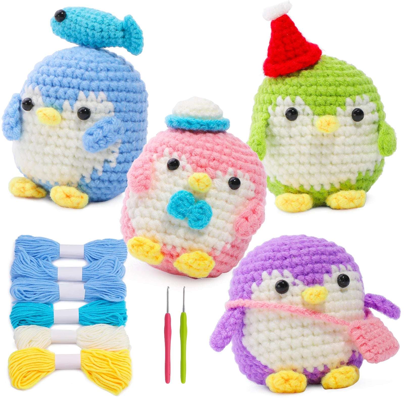 🐧 DIY Penguin Crochet Kit – All-in-One Starter Set for Beginners