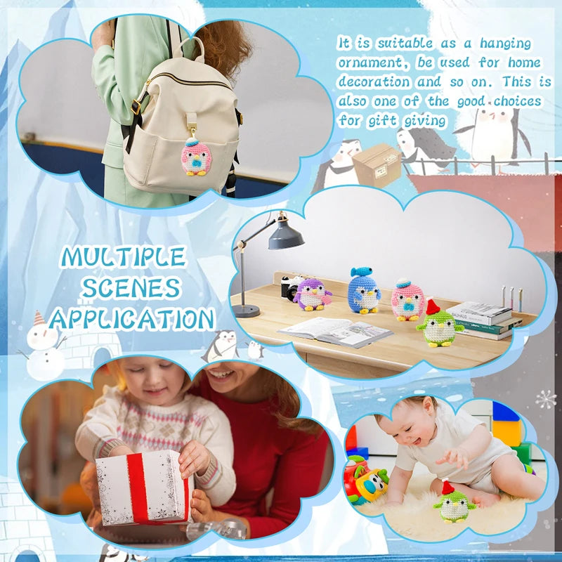 🐧 DIY Penguin Crochet Kit – All-in-One Starter Set for Beginners