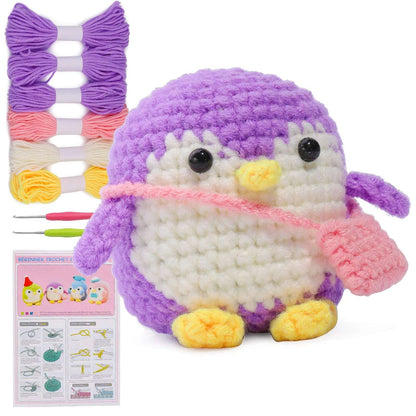 🐧 DIY Penguin Crochet Kit – All-in-One Starter Set for Beginners